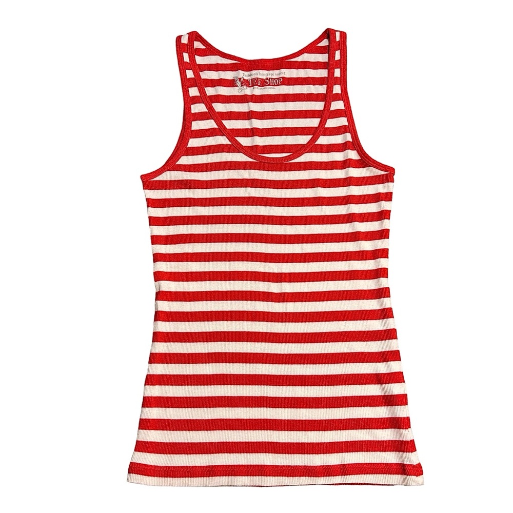 Vintage Victoria’s Secret Tee shop red and white striped tank Size M